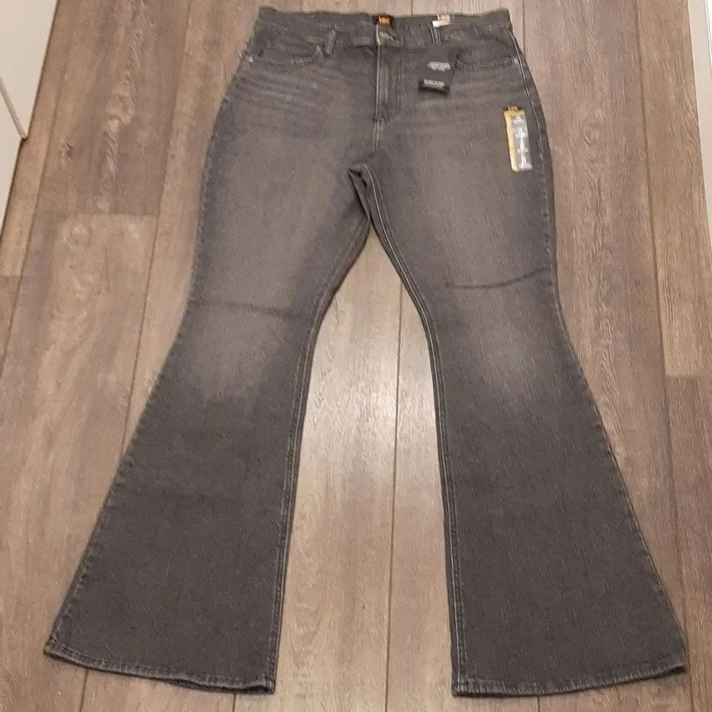 Lee Women's Charcoal Flare Jeans